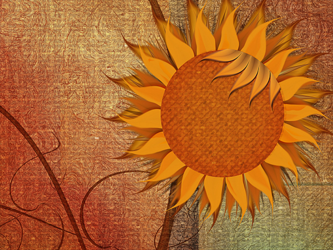 Das Sunflower Wallpaper 1152x864