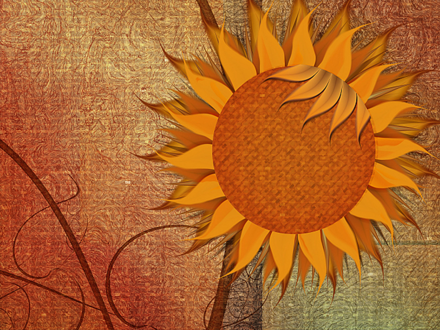 Fondo de pantalla Sunflower 1400x1050
