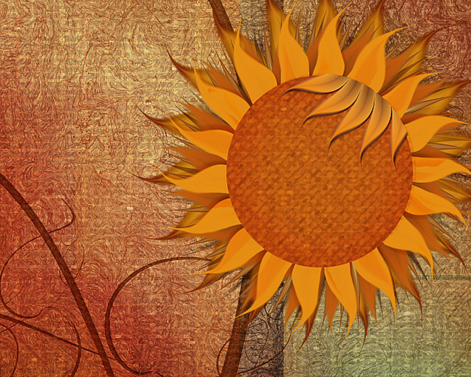 Sunflower wallpaper 1600x1280