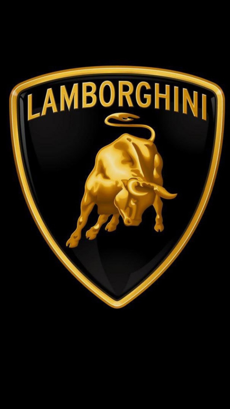 Обои Lamborghini Logo 750x1334