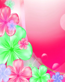 Screenshot №1 pro téma Pink Floral 128x160