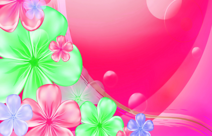 Das Pink Floral Wallpaper
