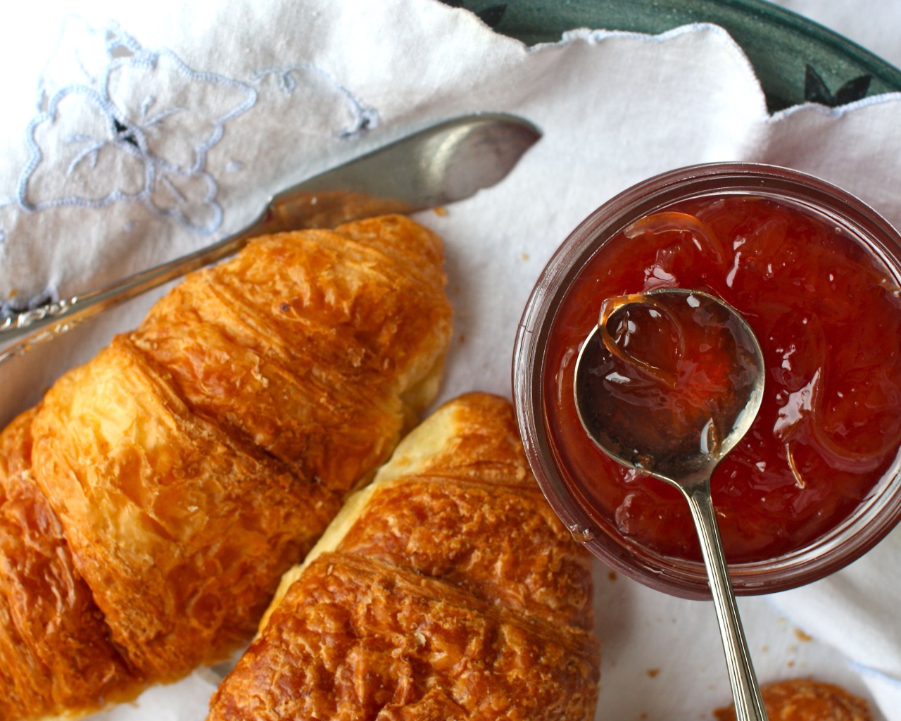 Sfondi Croissants and Jam 1280x1024