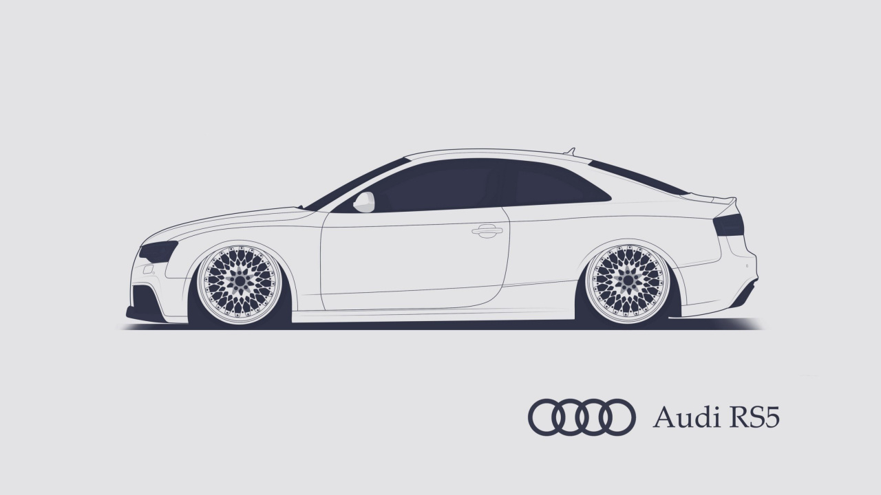 Sfondi Audi RS 5 Advertising 1280x720