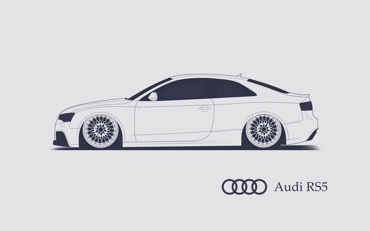 Fondo de pantalla Audi RS 5 Advertising 1280x800