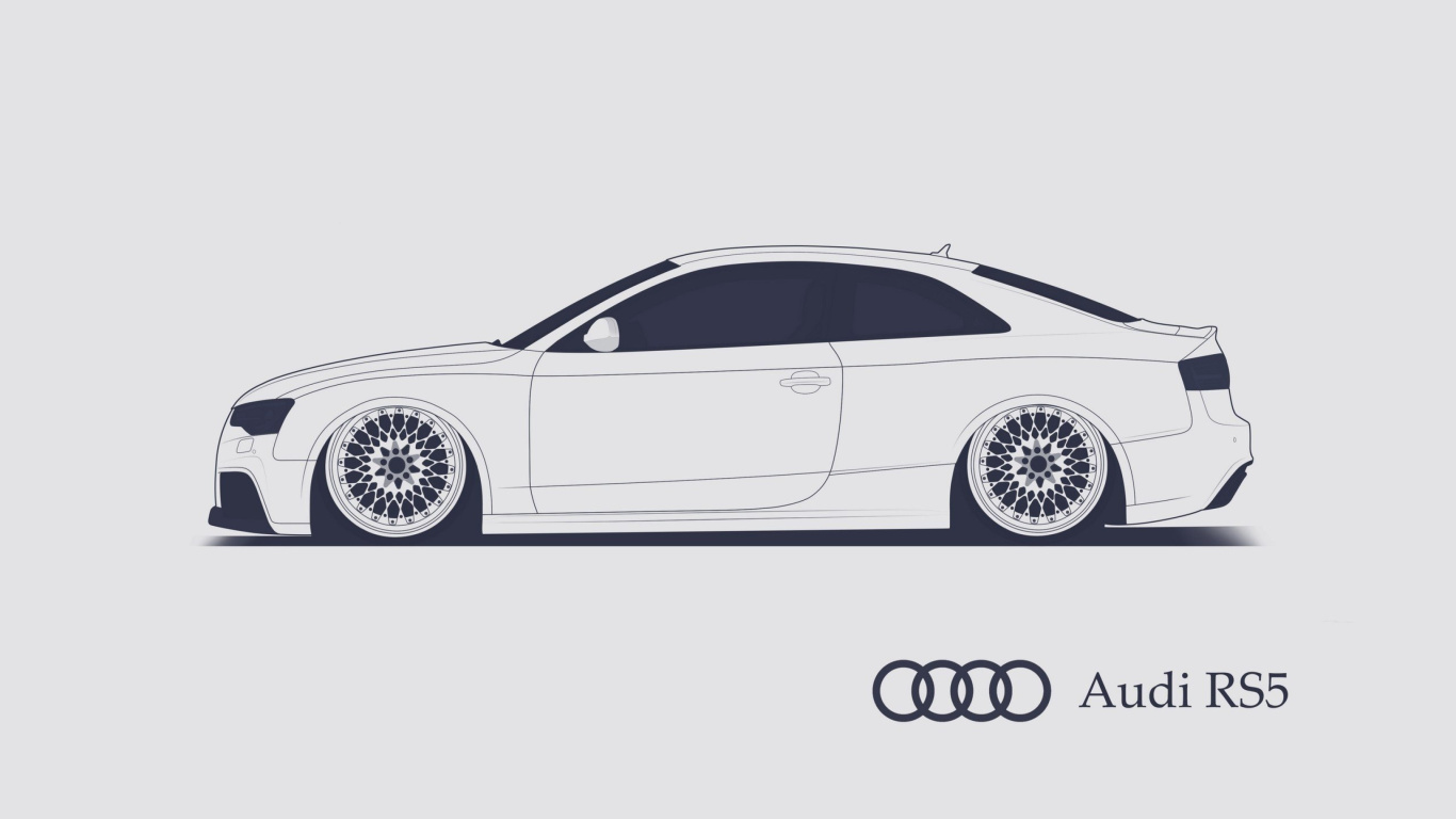 Audi RS 5 Advertising wallpaper 1366x768