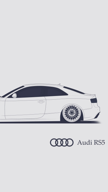 Das Audi RS 5 Advertising Wallpaper 360x640