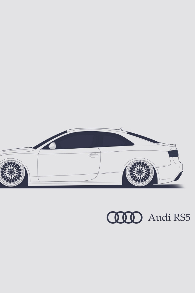 Sfondi Audi RS 5 Advertising 640x960