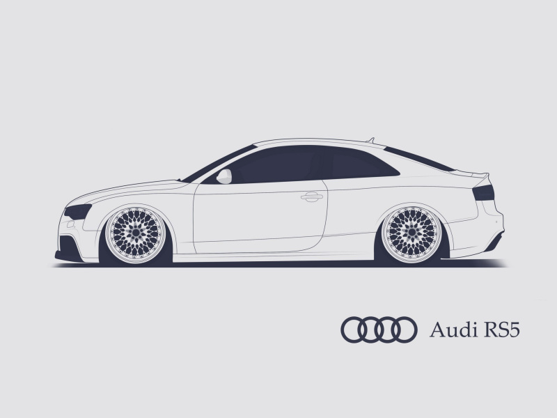 Обои Audi RS 5 Advertising 800x600