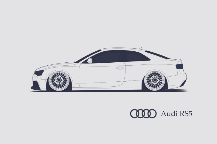 Обои Audi RS 5 Advertising