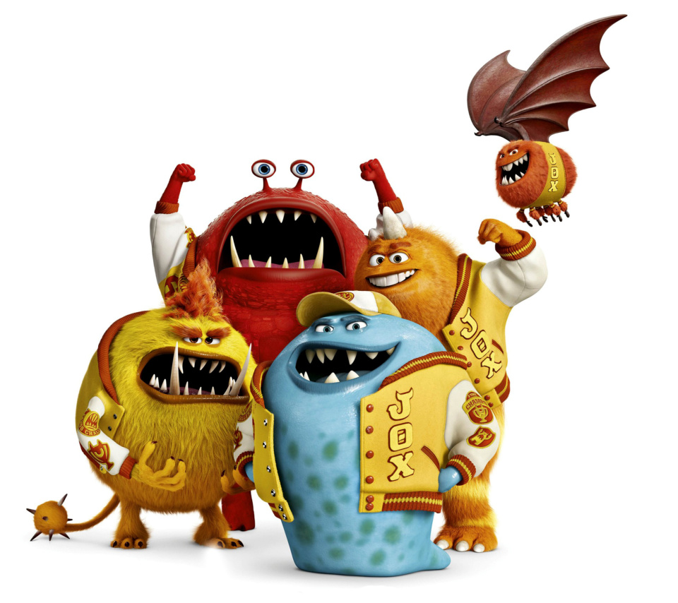 Das Monsters University, Jaws Theta Chi students Wallpaper 960x854
