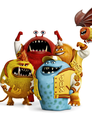 Monsters University, Jaws Theta Chi students - Obrázkek zdarma pro iPhone 3G