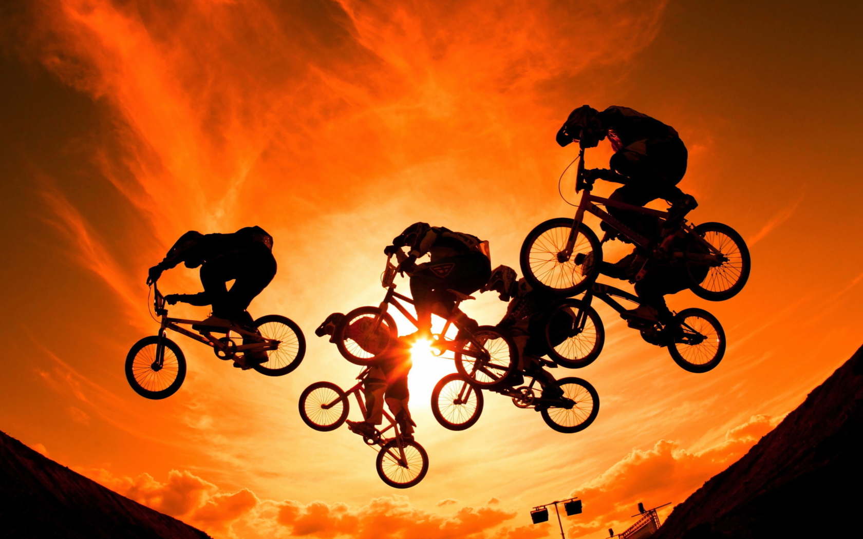 Bikers In The Sun wallpaper 1680x1050