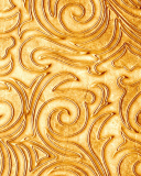 Fondo de pantalla Gold sprigs pattern 128x160