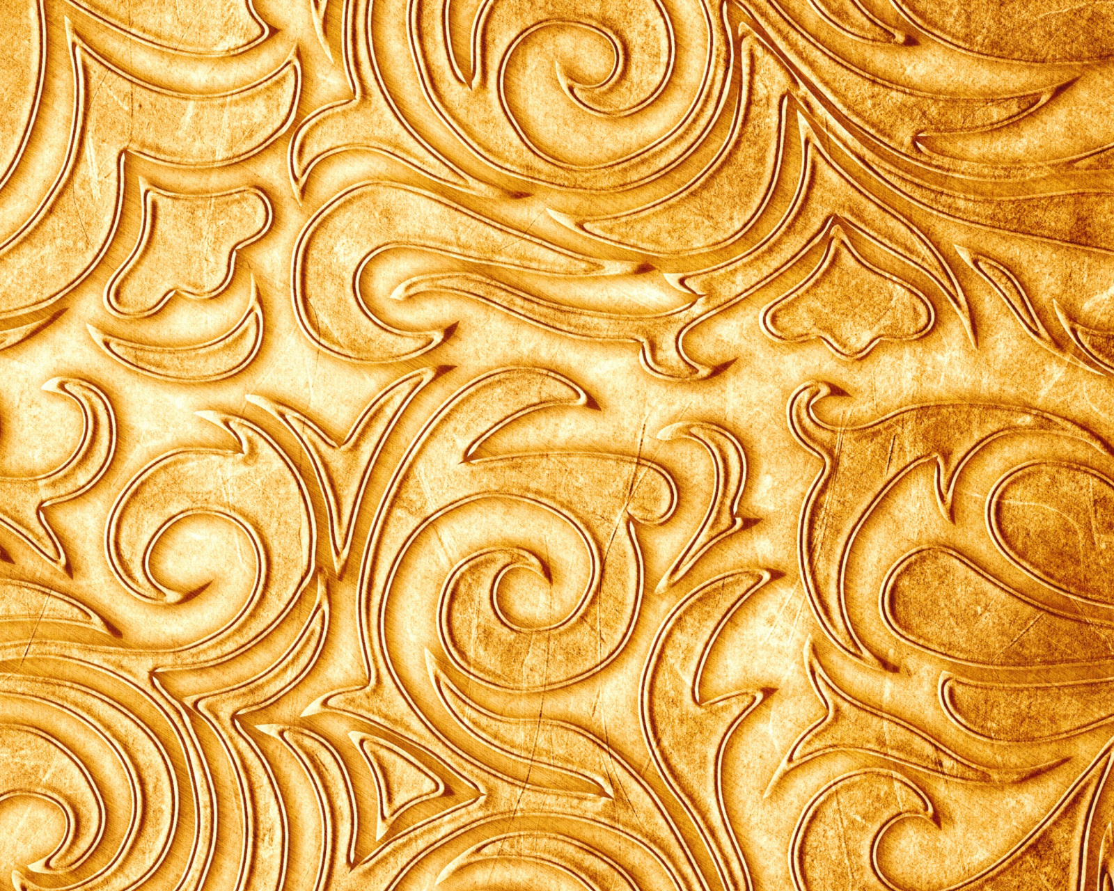Gold sprigs pattern wallpaper 1600x1280
