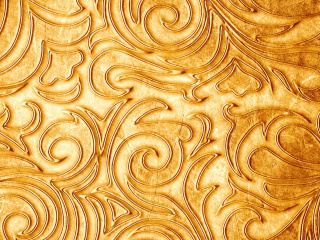 Gold sprigs pattern wallpaper 320x240