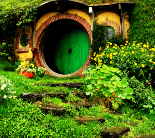 Kostenloses Hobbit House Wallpaper für iPad