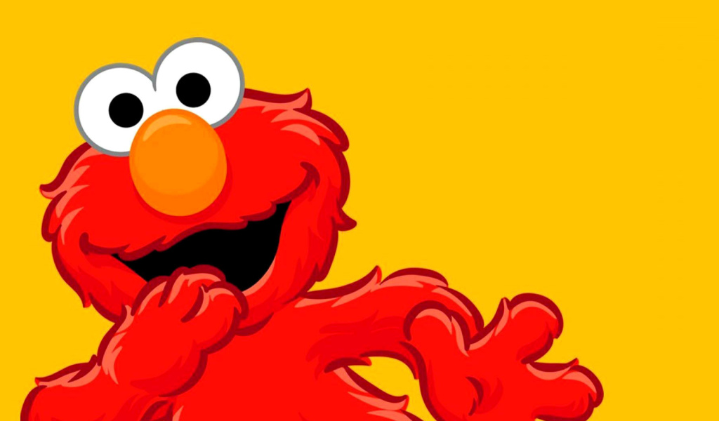 Das Elmo Muppet Wallpaper 1024x600