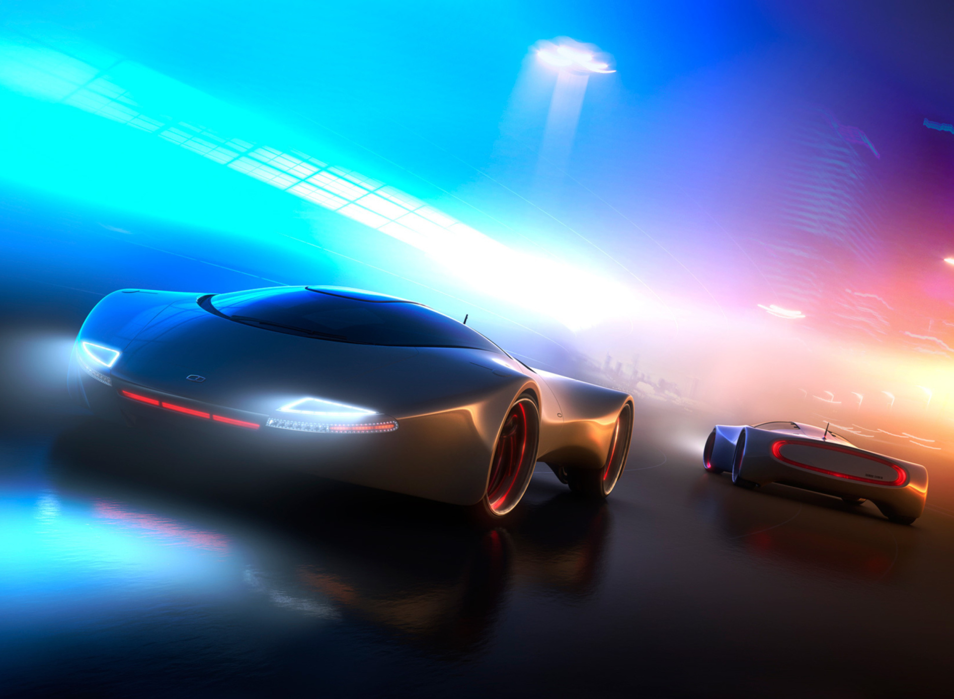 Das Neon Car Wallpaper 1920x1408