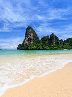 Railay Beach in Thailand wallpaper 240x320