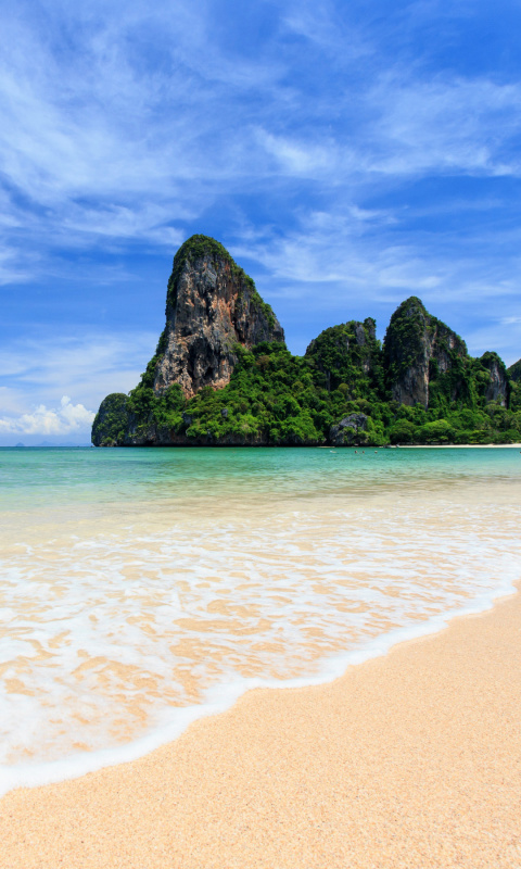 Railay Beach in Thailand screenshot #1 480x800