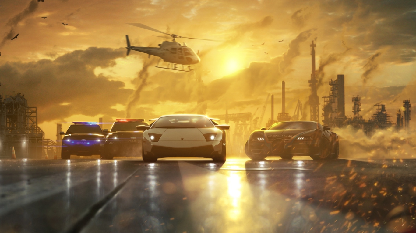 Fondo de pantalla Need for Speed: Most Wanted 1366x768