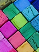 Screenshot №1 pro téma Colorful Cubes 132x176