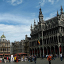 Brussels Grand Place on Main Square wallpaper 128x128