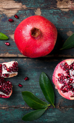 Organic Pomegranate wallpaper 240x400