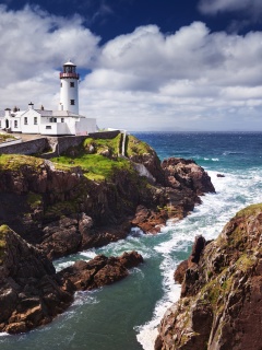 Обои Fanad Ireland Lighthouse 240x320