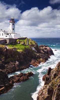 Обои Fanad Ireland Lighthouse 240x400