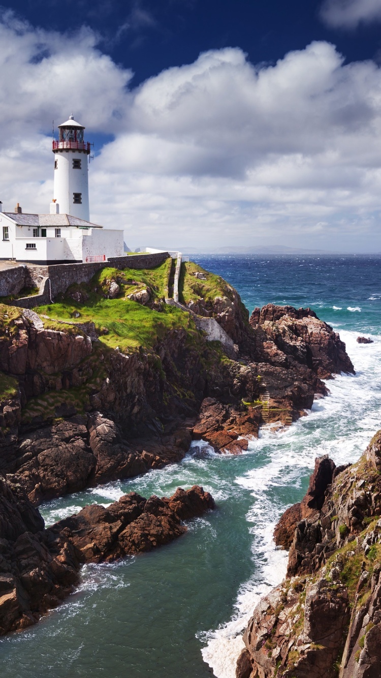 Das Fanad Ireland Lighthouse Wallpaper 750x1334