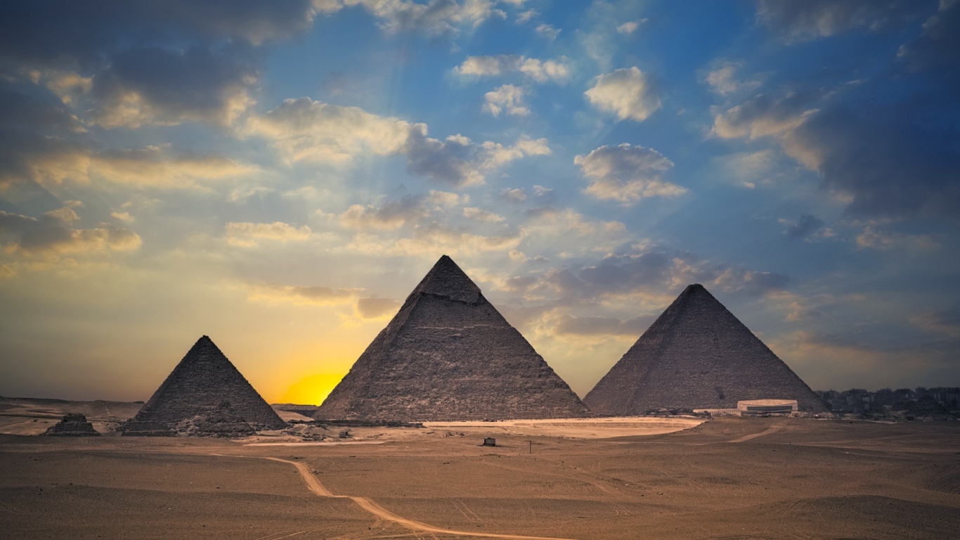 Sfondi Egypt Pyramids 1366x768