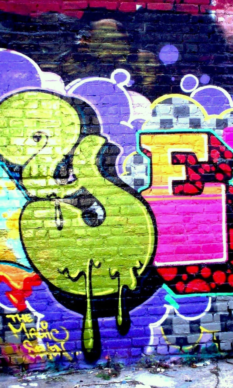 Fondo de pantalla Yes Graffiti 768x1280