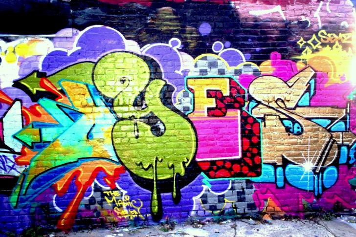 Fondo de pantalla Yes Graffiti