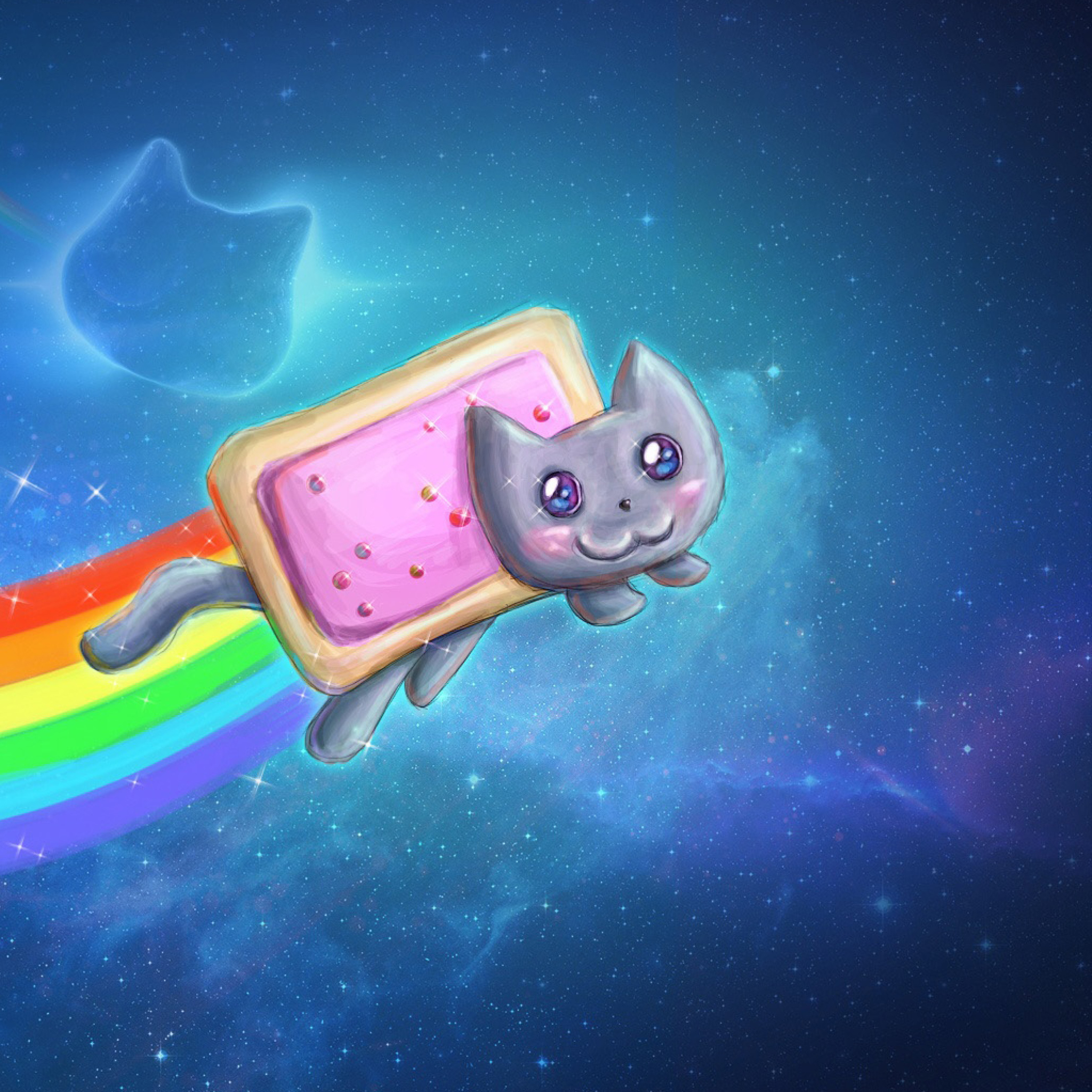 Das Nyan Cat Wallpaper 2048x2048