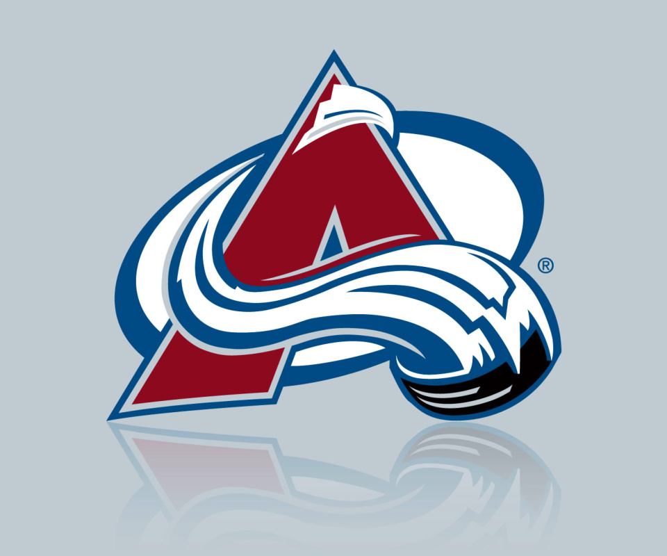Fondo de pantalla Colorado Avalanche Grey Logo 960x800