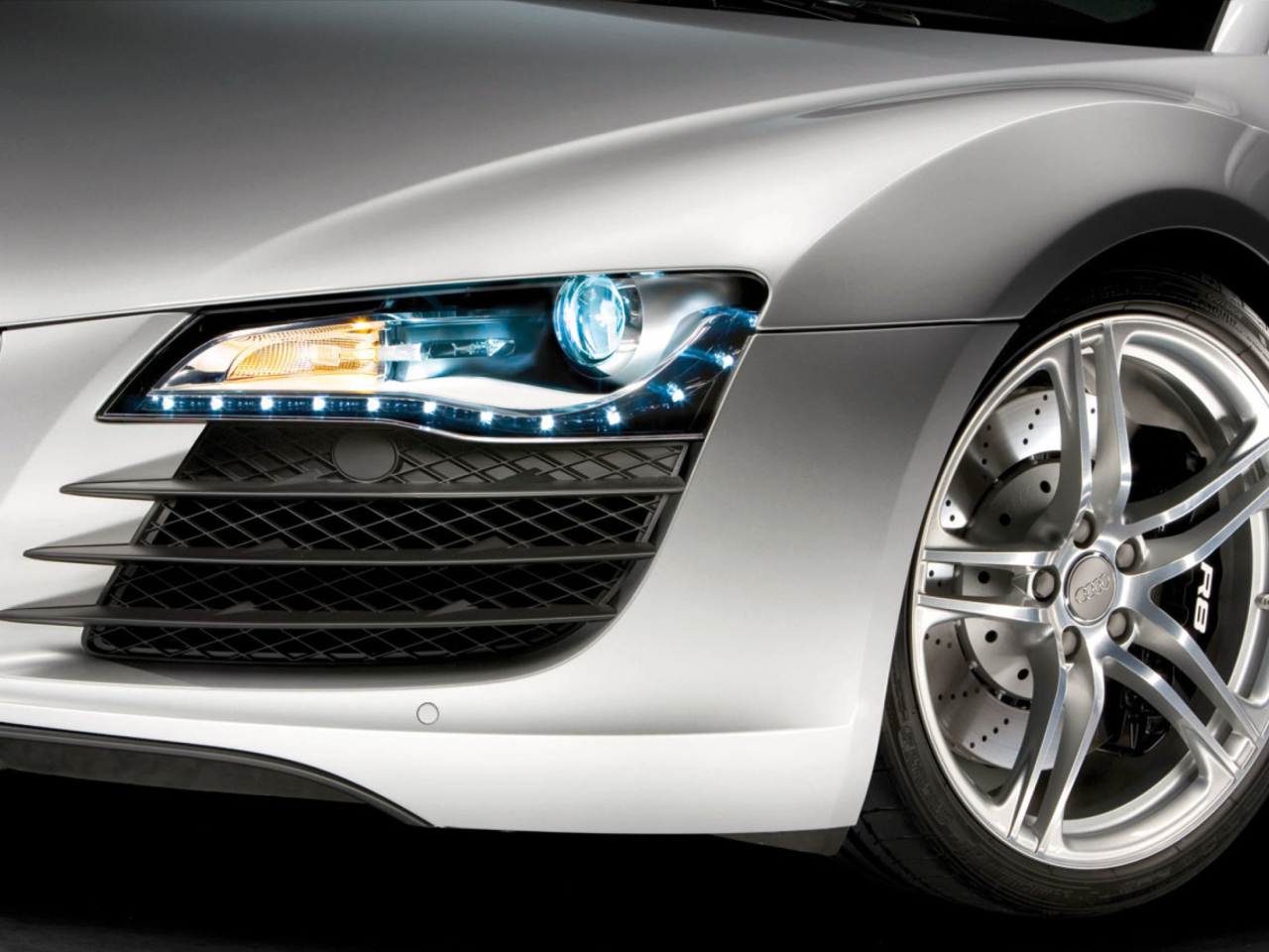 Das Audi R8 LED Headlights Lamp Wallpaper 1280x960