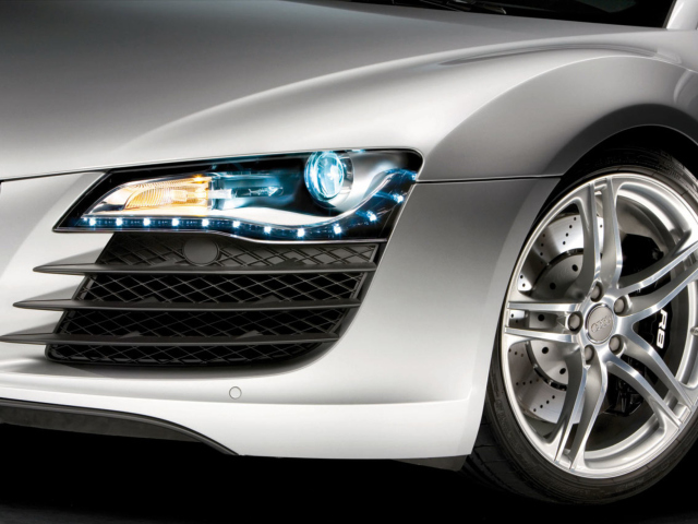 Audi R8 LED Headlights Lamp wallpaper 640x480