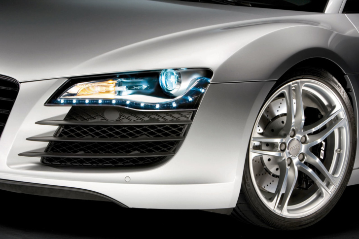 Audi R8 LED Headlights Lamp wallpaper