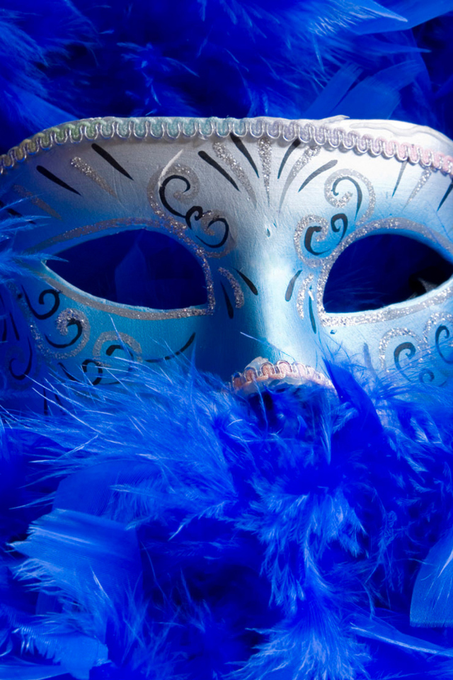 Sfondi Mask And Feathers 640x960