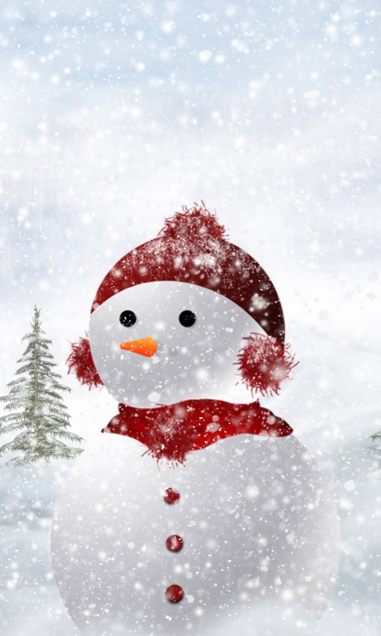 Screenshot №1 pro téma Snowman In Snow 768x1280