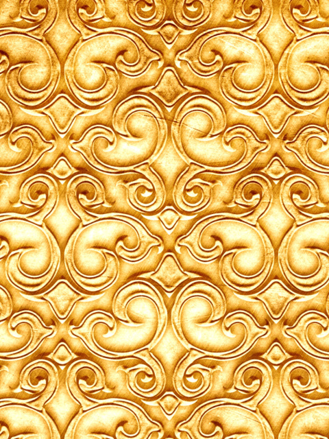 Fondo de pantalla Golden Texture 480x640