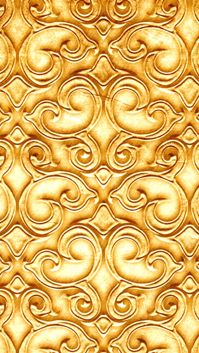 Fondo de pantalla Golden Texture 640x1136