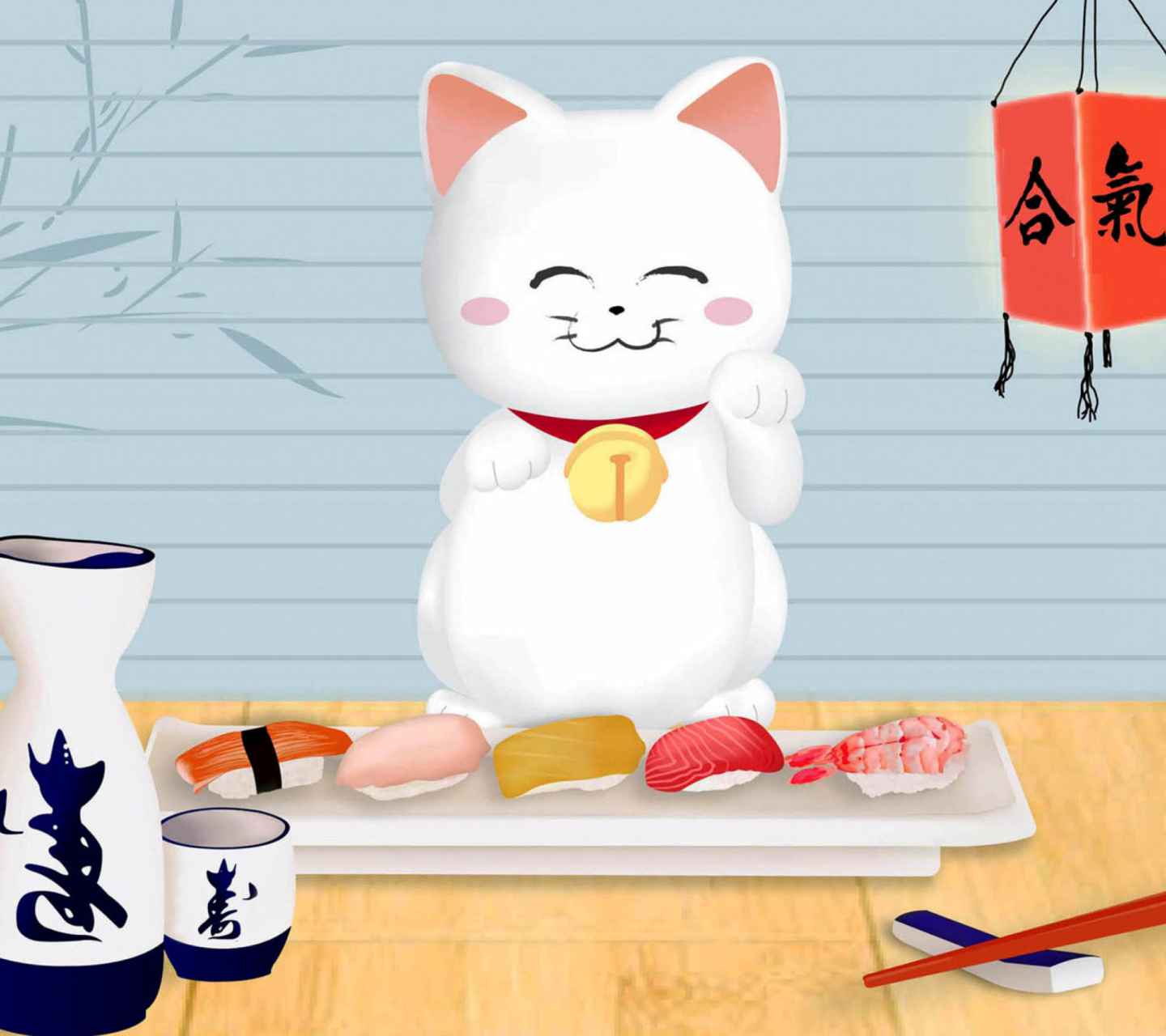Maneki Neko Cat HD screenshot #1 1440x1280