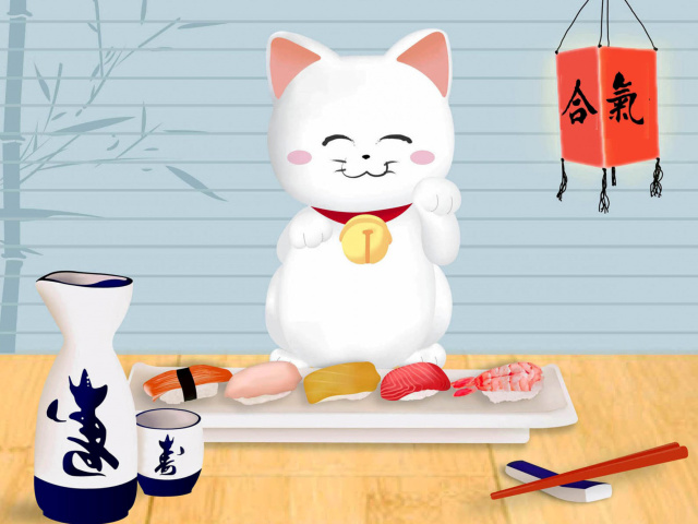 Maneki Neko Cat HD screenshot #1 640x480