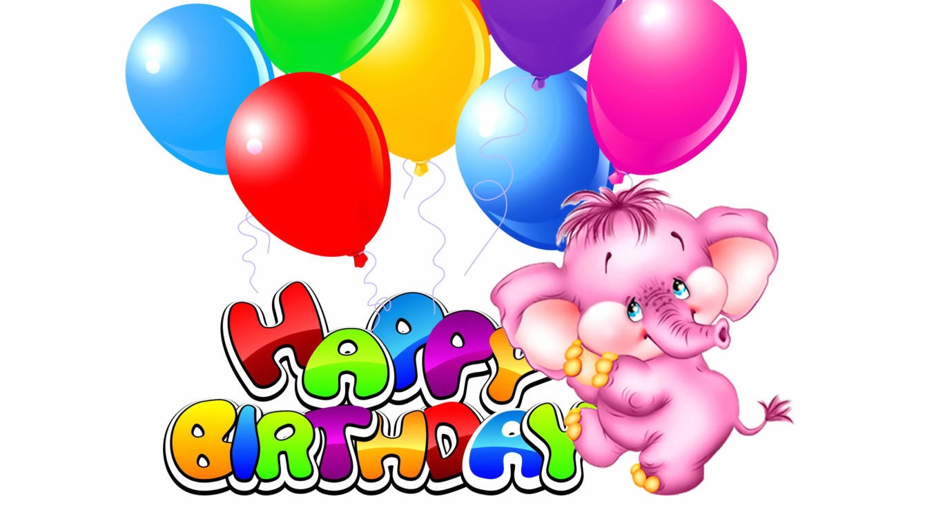 Happy Birthday wallpaper 1366x768