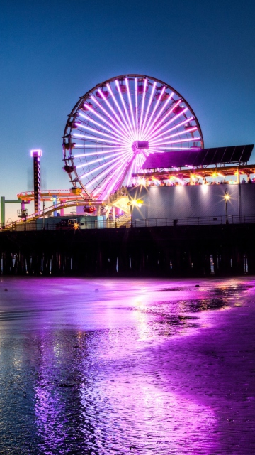 Fondo de pantalla Santa Monica Pacific Park 360x640