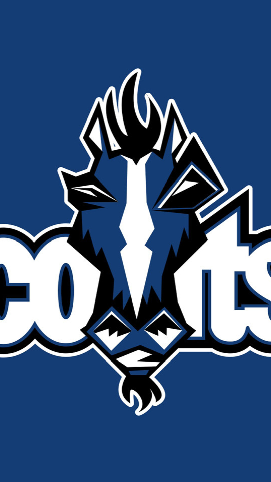 Обои Indianapolis Colts Logo 1080x1920