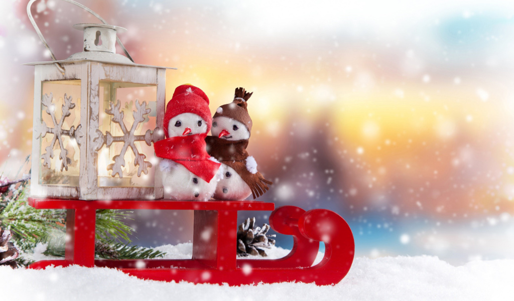 Screenshot №1 pro téma Snowman Christmas Figurines Decoration 1024x600